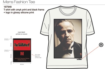 187948 Godfather boy adult tshirt fashion